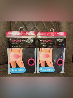 2 PACK MAIDENFORM COOL COMFORT ALL OVER SMOOTHING FLEXEES BOYSHORT  BLACK XL
